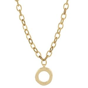 35mm Geometric Ring Outline Necklace